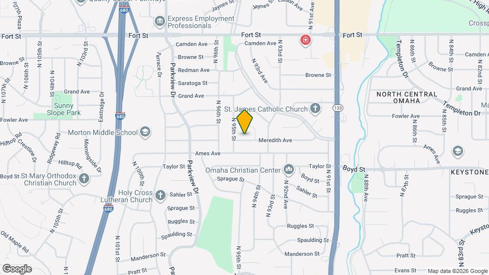 9418 Meredith Ave Map and Location Details