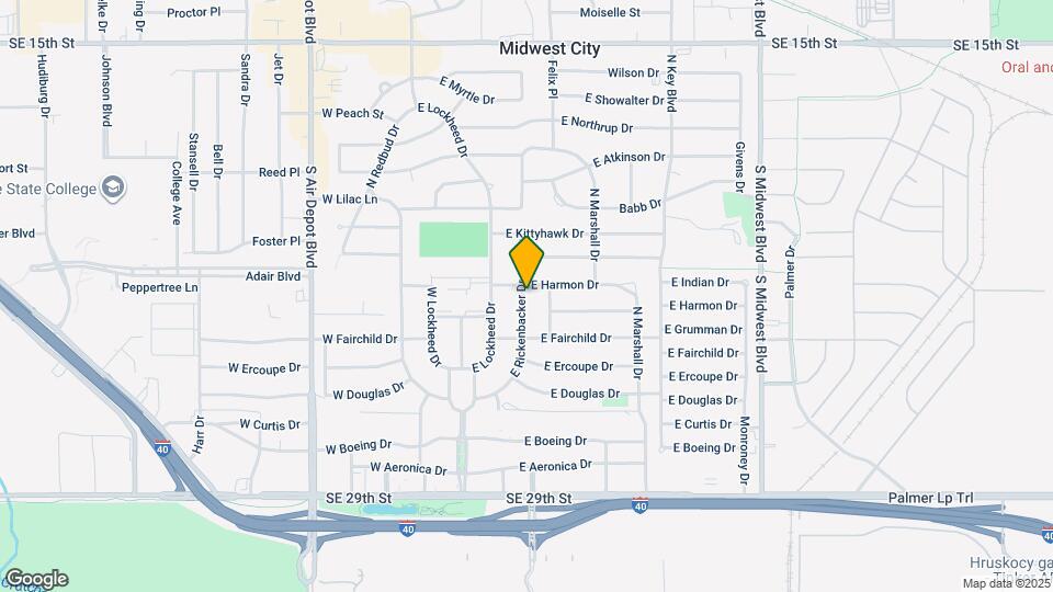 516 E Rickenbacker Dr Map and Location Details