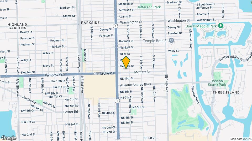 1713 Moffett St Map and Location Details
