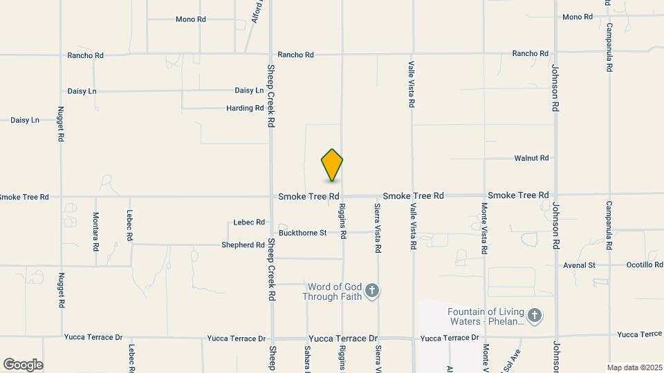 4290 Smoke Tree Rd Map and Location Details