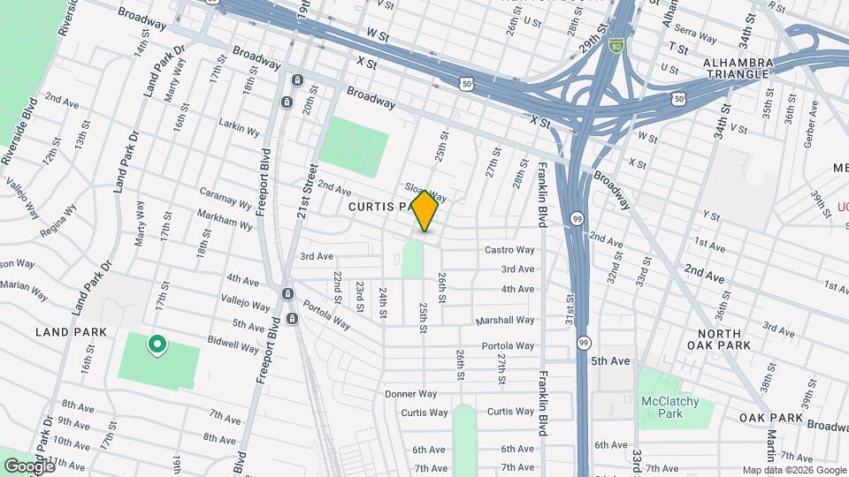 2509 Castro Way Mapa y Detalles de la Ubicación