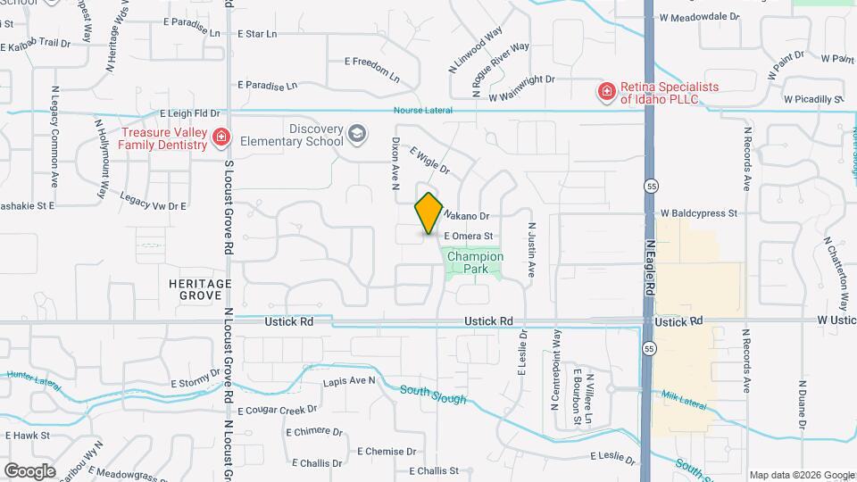 3514 N Hawkins Ave Map and Location Details