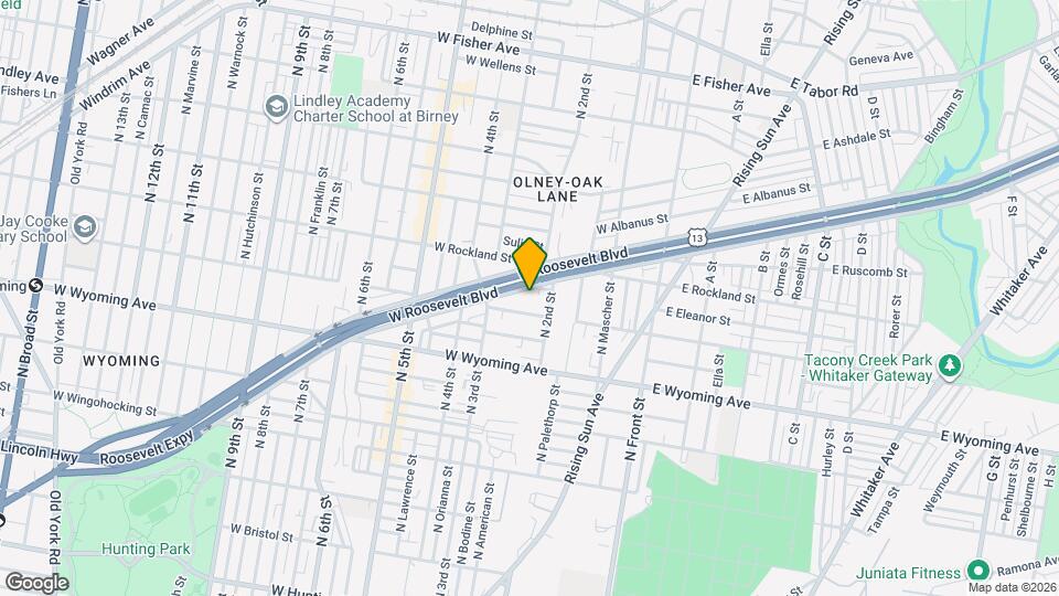 222 W Roosevelt Blvd Mapa y Detalles de la Ubicación