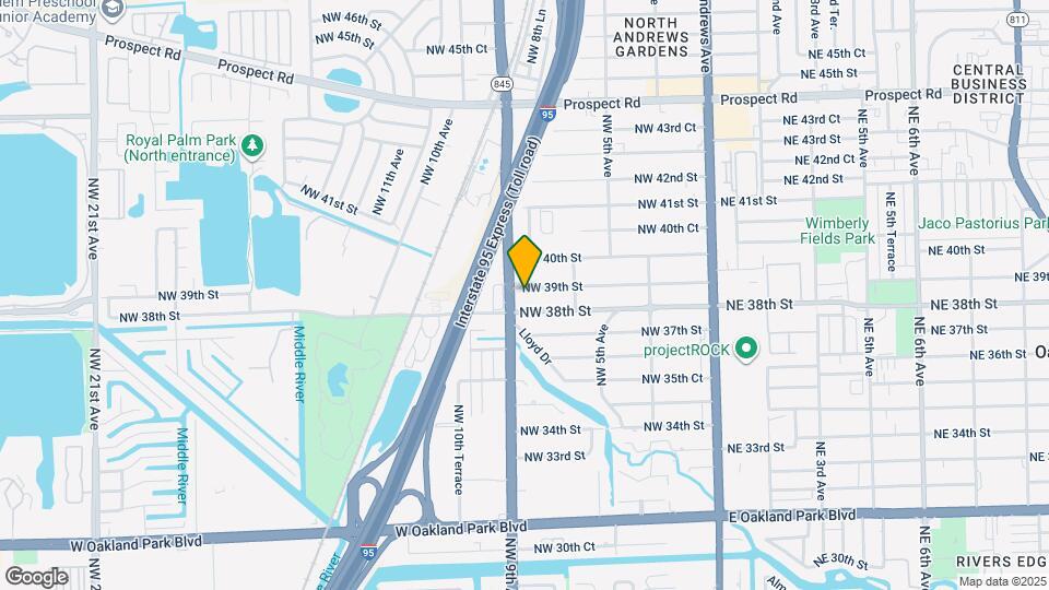 840 NW 39th St Map and Location Details