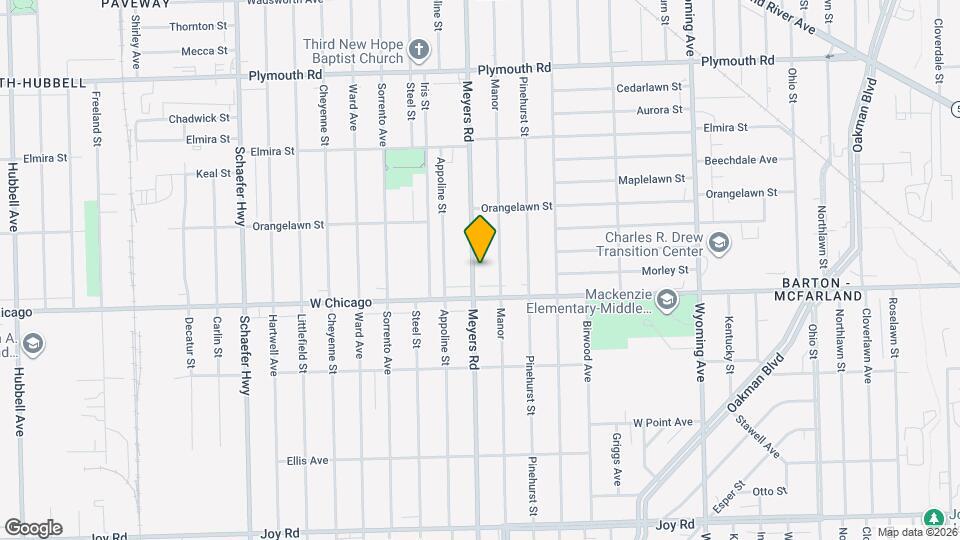 9558 Meyers Rd Map and Location Details