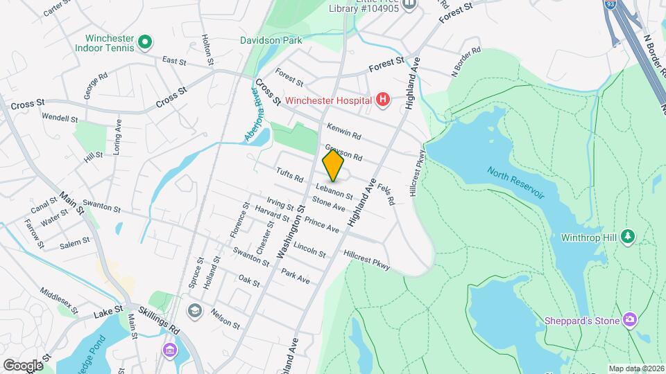 26 Lebanon St Map and Location Details