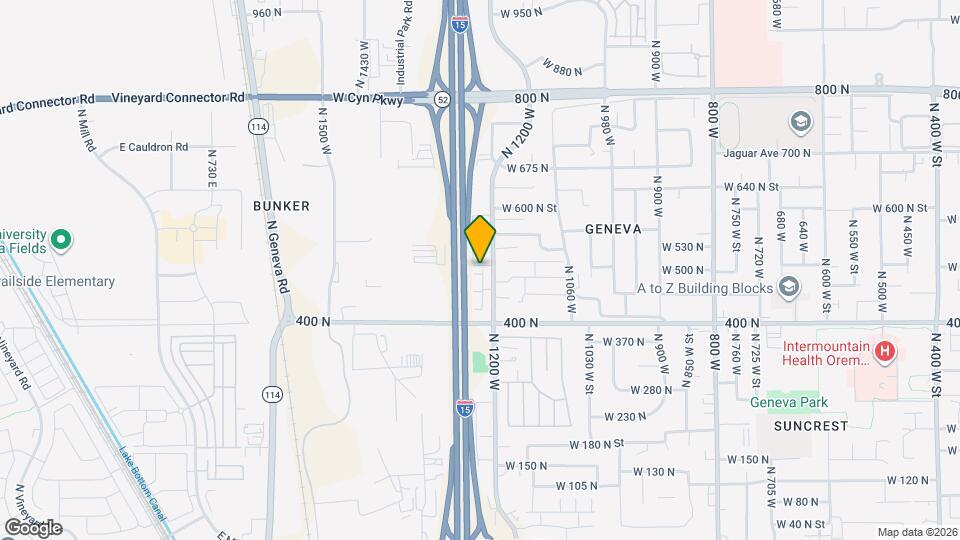 491 N 1235 W Map and Location Details