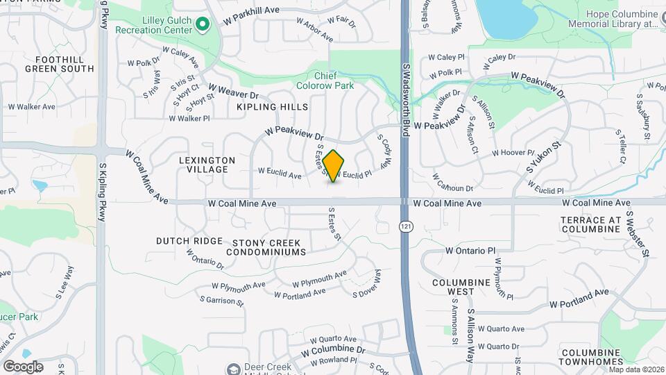 6660 S Dudley Ct Map and Location Details