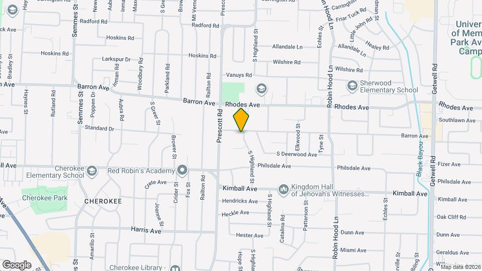 1265 S Highland St Map and Location Details