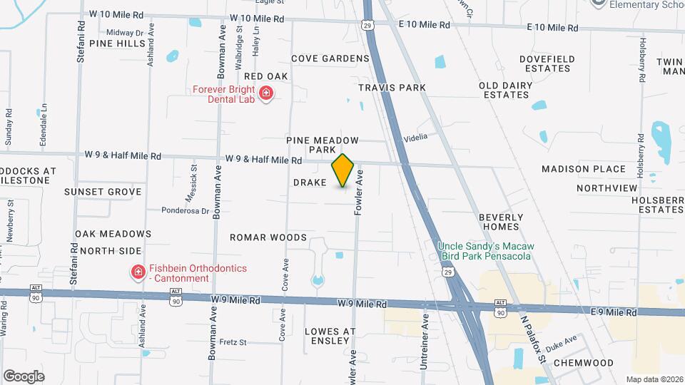 9805 McLuvin Rd Map and Location Details