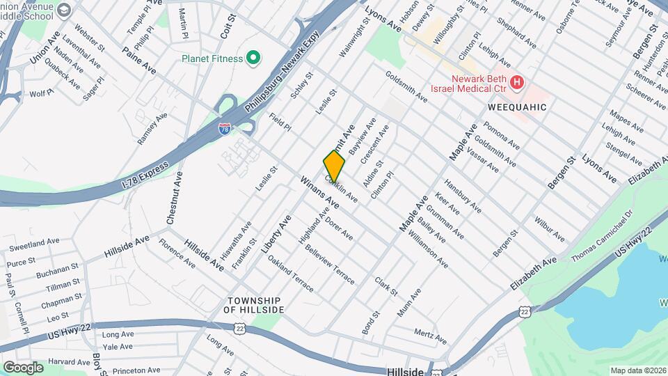 280 Conklin Ave Mapa y Detalles de la Ubicación
