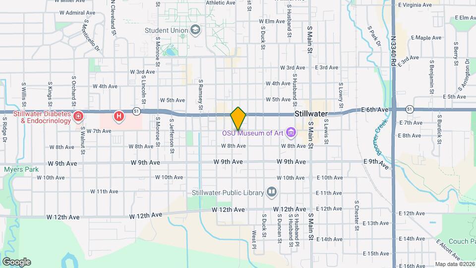 513 W 7th Ave, Unit 1/2A Map and Location Details