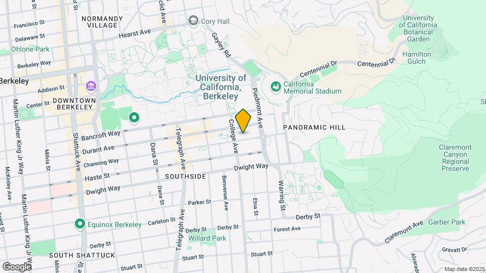 2715 Channing Way Map and Location Details