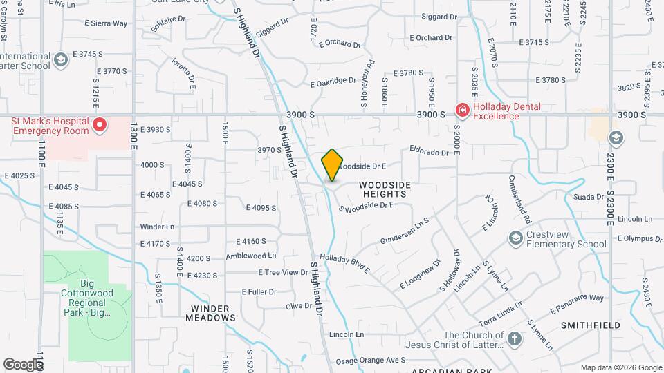 1761 E S Woodside Dr Map and Location Details
