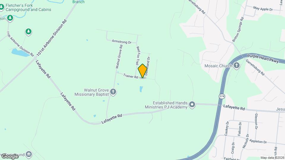 1486 Trainer Rd Map and Location Details