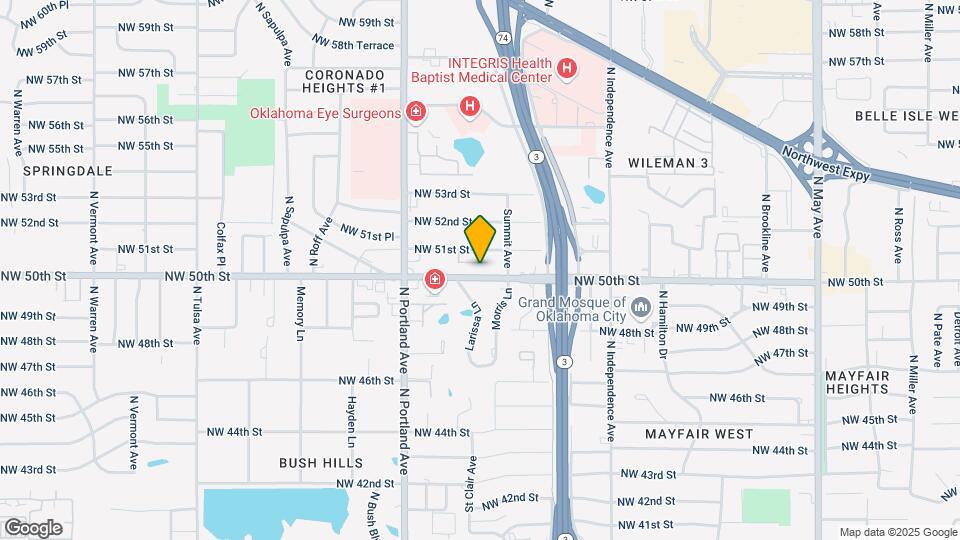 3529 NW 50th St Map and Location Details