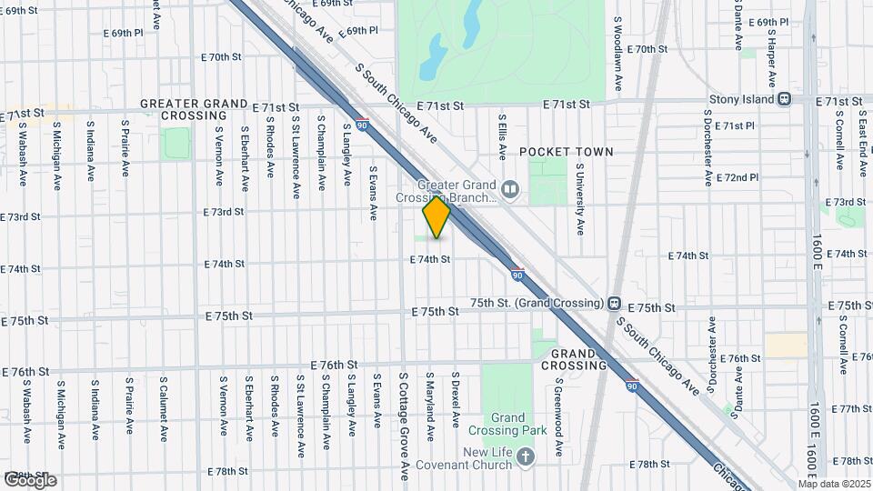 7341 S Maryland Ave Map and Location Details