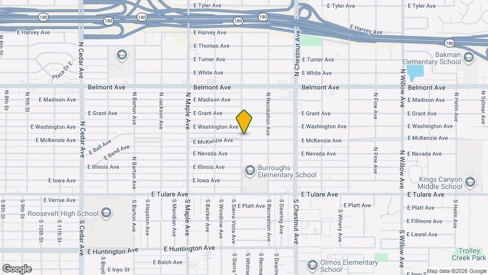 304 N Sierra Vista Ave Map and Location Details