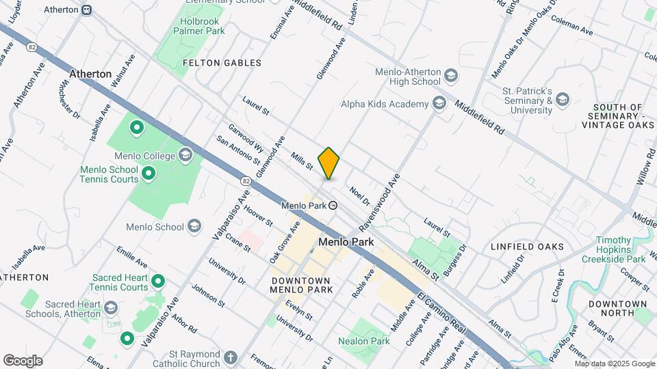503 Oak Grove Ave Mapa y Detalles de la Ubicación
