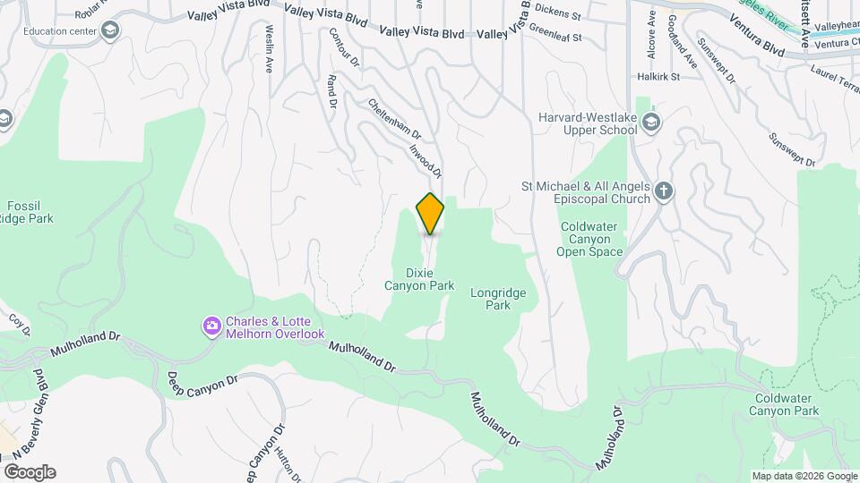 3551 Dixie Canyon Pl Mapa y Detalles de la Ubicación