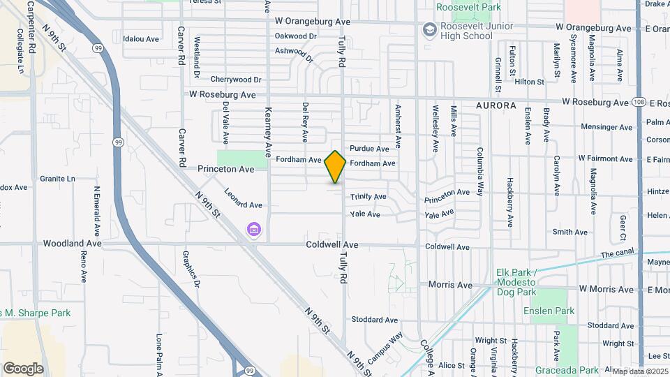 805 Tully Rd Map and Location Details