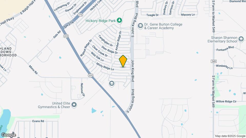 3076 Misty Ridge Ln Map and Location Details