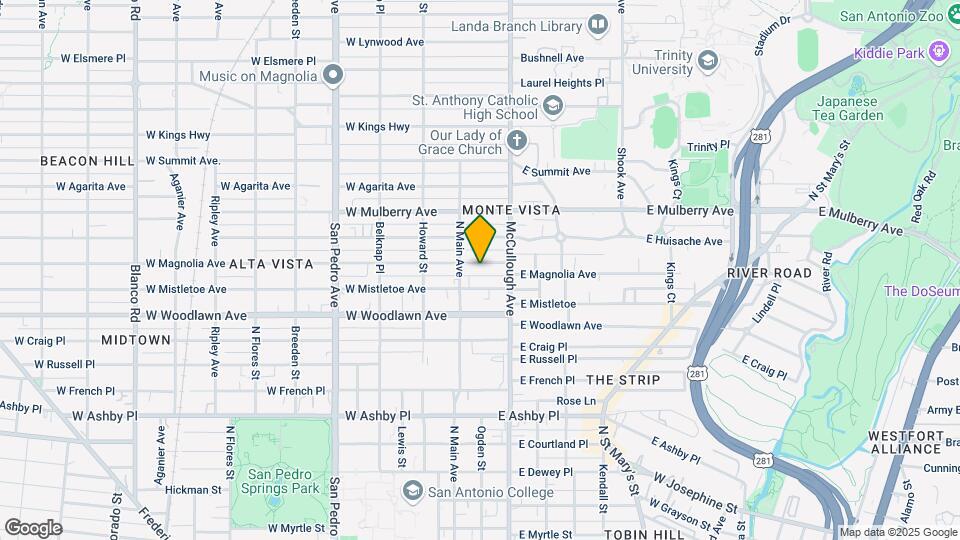 120 E Magnolia Ave Map and Location Details
