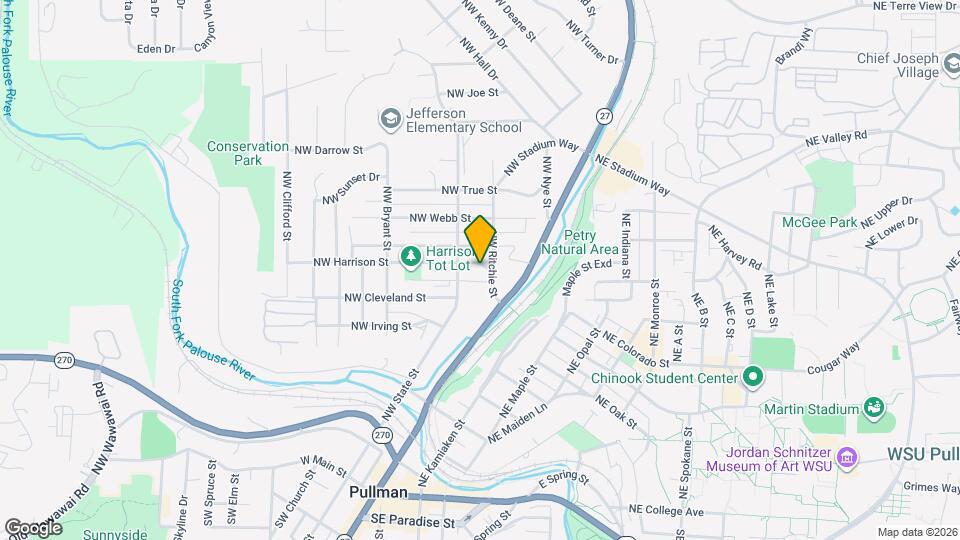 225 NW Harrison St Map and Location Details