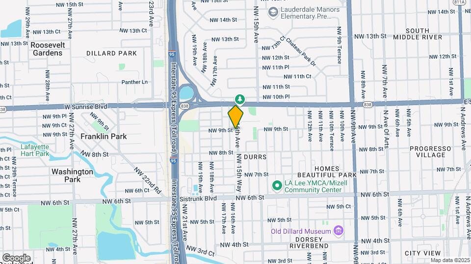 889 NW 16th Ave Map and Location Details