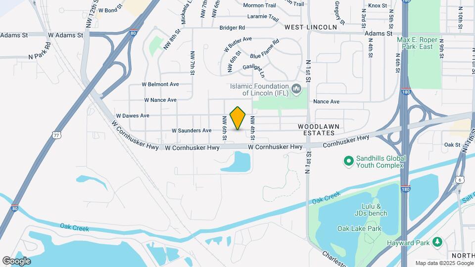433 W Saunders Ave Mapa y Detalles de la Ubicación