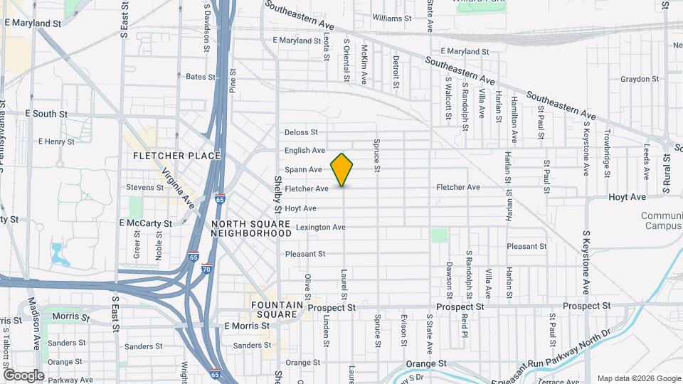 1341 Fletcher Ave Map and Location Details