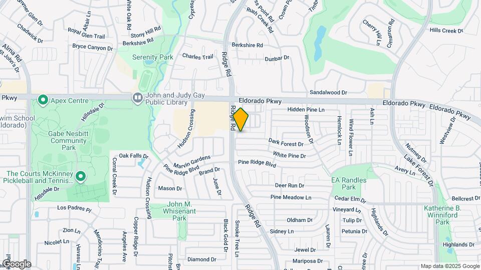 6256 Dark Forest Dr Map and Location Details