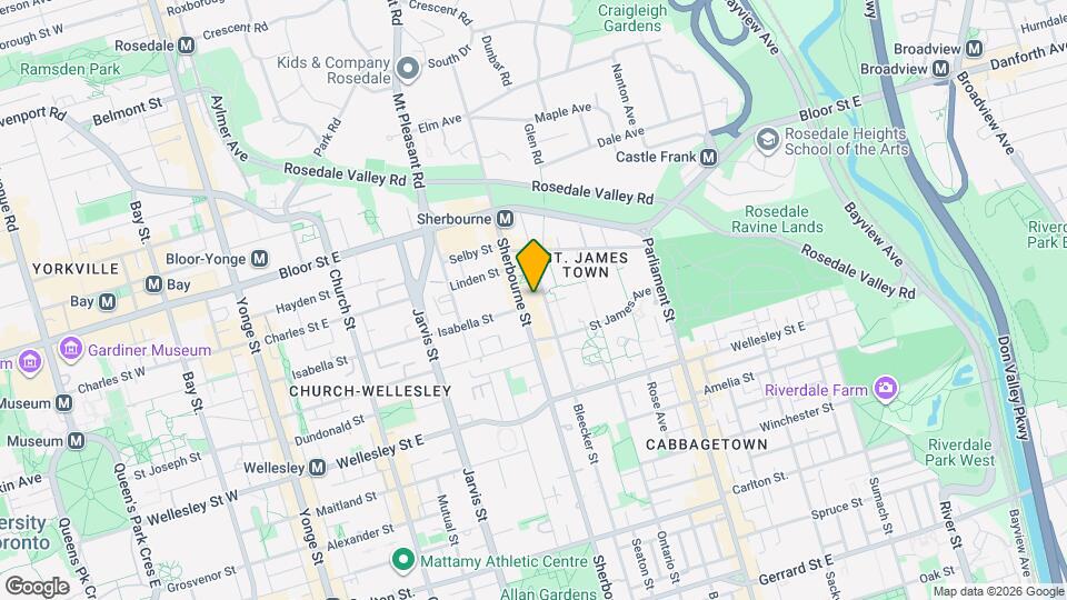 565 Sherbourne St Map and Location Details