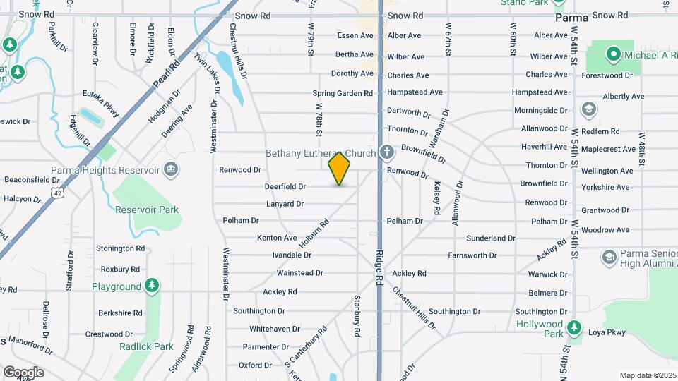 7605 Deerfield Dr Map and Location Details