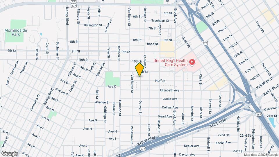 1110 Denver St Map and Location Details
