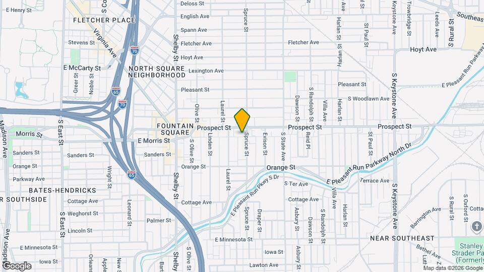 1118 Spruce St Map and Location Details