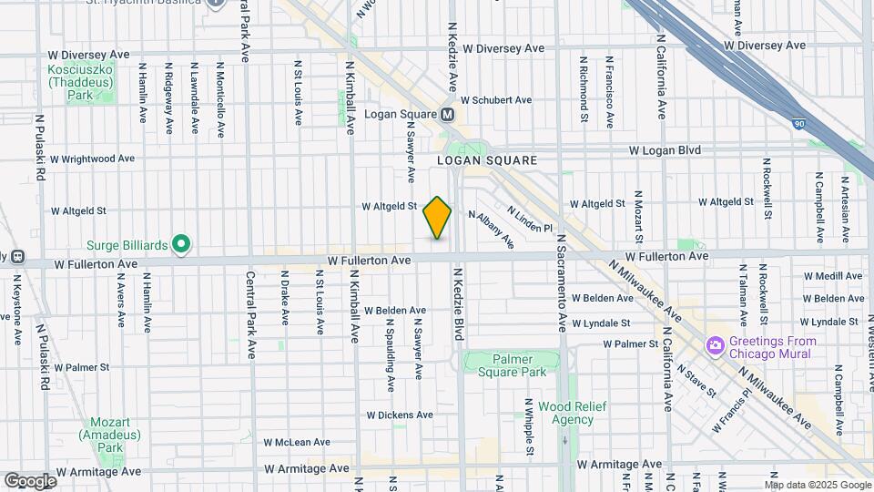 2408 N Kedzie Blvd, Unit 302 Map and Location Details