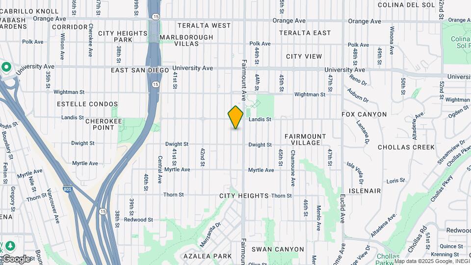 3649 43rd St Map and Location Details
