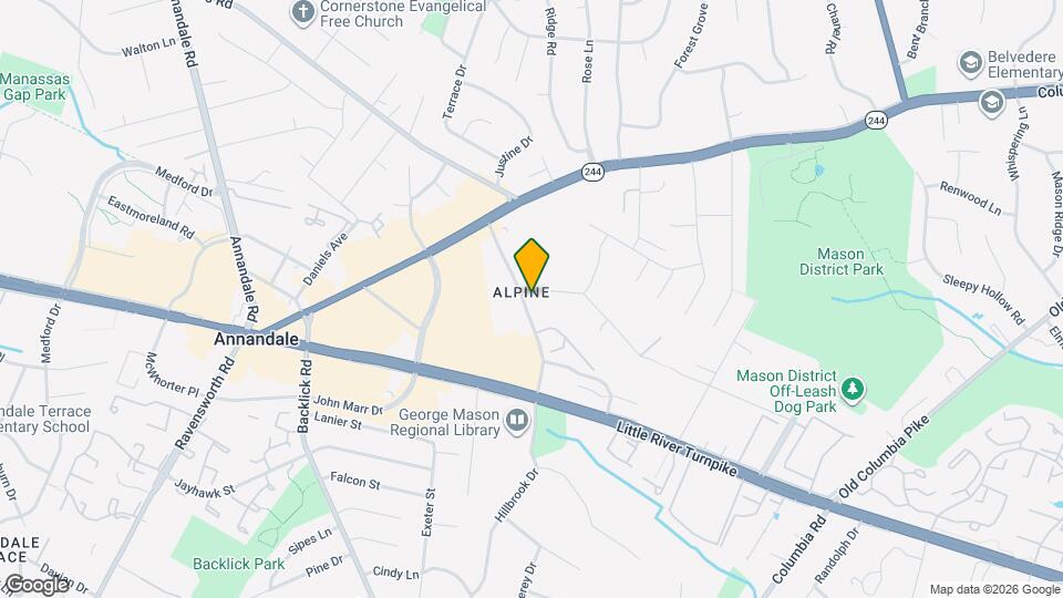 4303 Evergreen Ln Map and Location Details