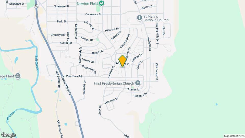 1500 Hillcrest Dr Map and Location Details