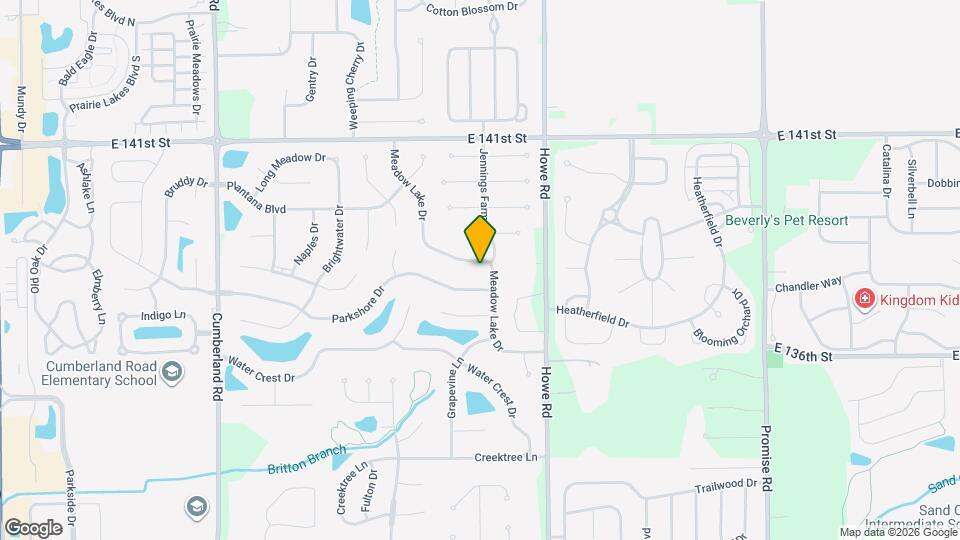 13796 Meadow Lake Dr Mapa y Detalles de la Ubicación