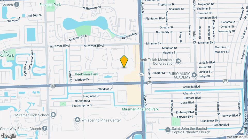 8210 SW 29th St Map and Location Details