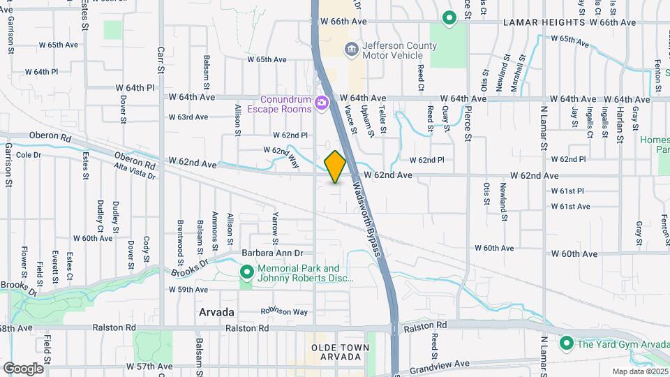 6191 Webster St Map and Location Details
