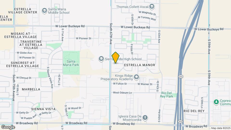6633 W Superior Ave Map and Location Details