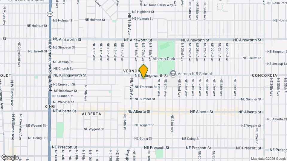 5403 NE 17th Ave Map and Location Details