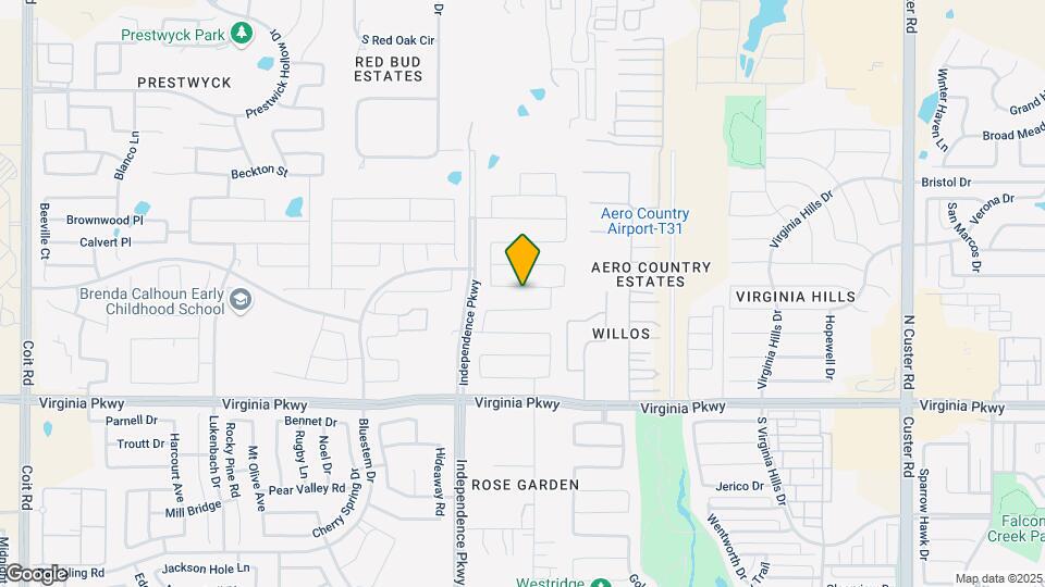 9829 Moccasin Creek Ln Map and Location Details