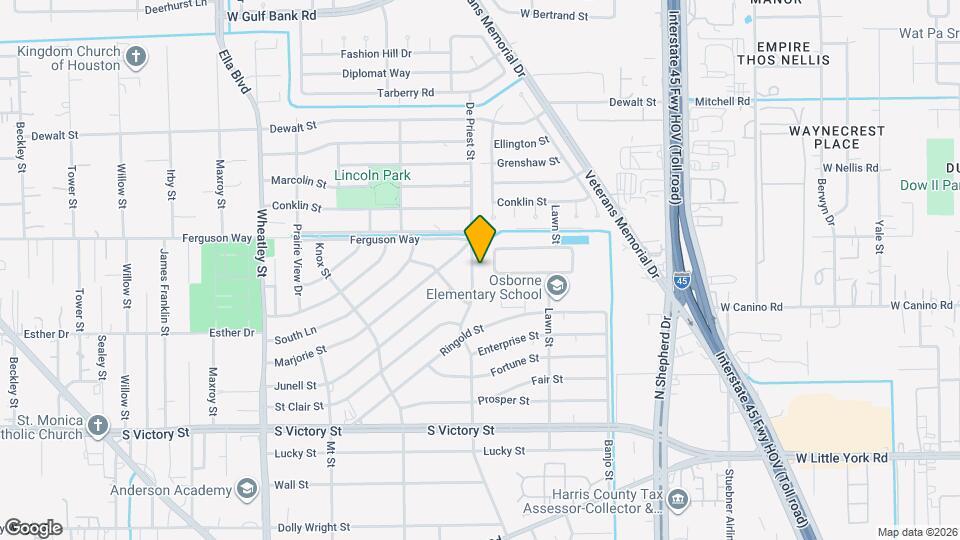 8122 De Priest St Map and Location Details