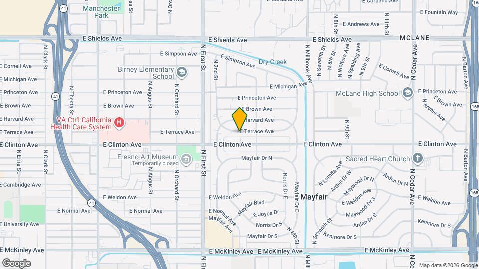 3336 E Terrace Ave Mapa y Detalles de la Ubicación