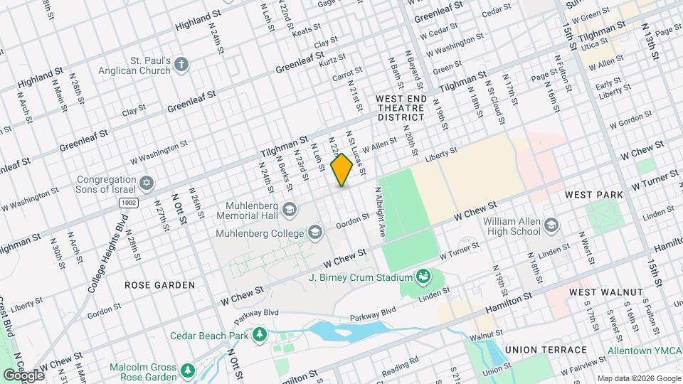2212 Liberty St Map and Location Details