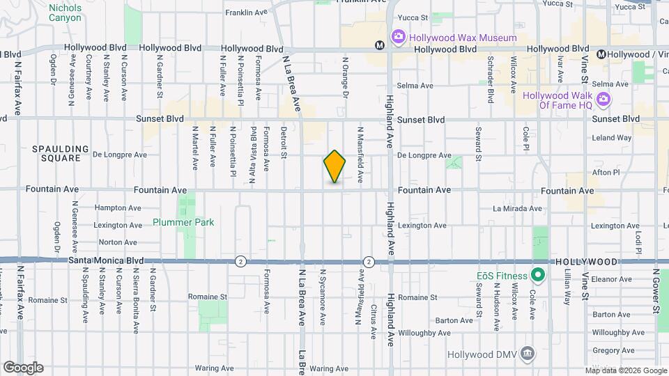 7009 Fountain Ave Map and Location Details